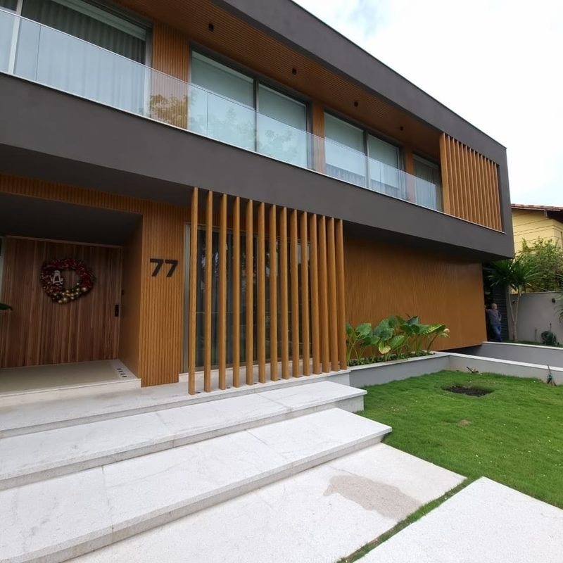 Brise de alumínio — projeto residencial